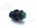Drukknop (aan/uit) rond 12mm groen